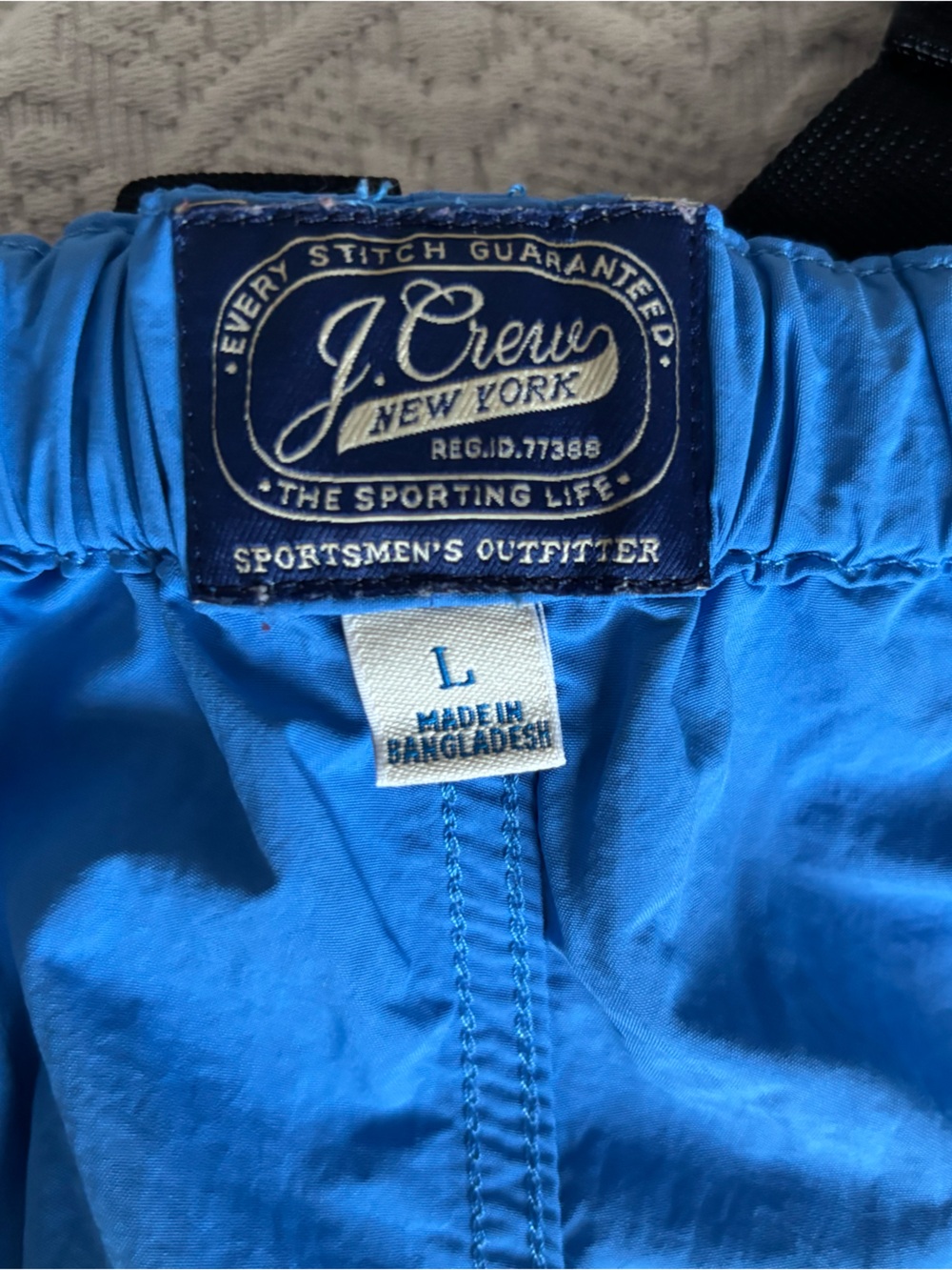 J. Crew 6” Hiking Shorts - Blue with Black Belt - Picture 4 of 5